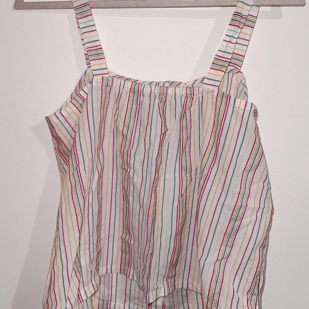 Madewell Multicolor Striped Crop Top